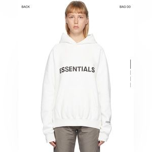 SOLD Authentic Essentials White Pullover Hoodie